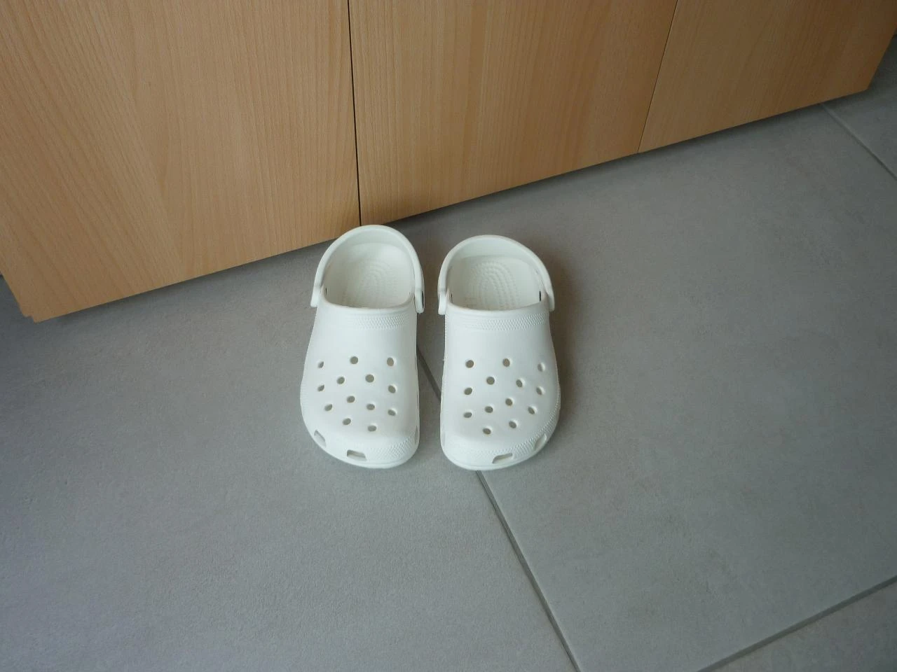Witte Crocs klompen clogs classic platform schoenen instappers Maat 36-37